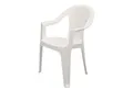 Produktbild: Spetebo Gartenstuhl Kunststoff Gartenstuhl anthrazit - 4er Set (Set, 1 St), Monoblock Stuhl in Rattan Optik