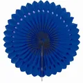 Produktbild: Creativery 1 Papierfächer 25cm (blau 352 / königsblau/Royalblau) // Deko Papier Fächer Rosetten Blumen Raumdeko Papierrosetten Hängedeko