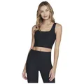 Produktbild: Skechers Damen Goflex Rib Longline Bra Sport-BH, Undurchsichtige, Bold Black, XXL