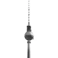 Produktbild: Vlies-Fototapete FERNSEHTURM - grau - 50x250 cm