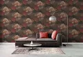 Produktbild: Vliestapete Tropisch Blätter Dschungel Floral Schwarz Orange 39350-4 (3,93€/1qm)
