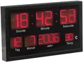 Produktbild: Lunartec LED Uhr groß: Multi-LED-Uhr mit Datum & Temperatur (Digitaluhr groß, Wanduhr, Wand)