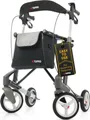 Produktbild: Topro Rollator Troja 5G Gr. M, Farbe Schwarz Inkl. Rückengurt&Stockhalter, Premium Rollator