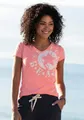 Produktbild: Venice Beach Strandshirt mit Logo-Druck aus melierter Ware, Vintage-Look, sportlich-casual