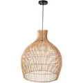 Produktbild: VIVANNO Hängeleuchte Rattan PLAFON Rund - Beige Geflochten, ohne Leuchtmittel, 40x55 cm beige Ø 40 cm x 40 cm x 55 cm x 40 cm