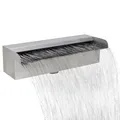Produktbild: vidaXL Edelstahl Wasserfall 30cm Wasserauslauf Waterfall Wasserspiel Kaskade