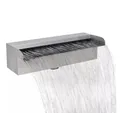 Produktbild: vidaXL Poolwasserfall 30 cm Pool-Wasserfall Fontäne Rechteckig Edelstahl 30 cm