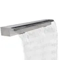 Produktbild: Pool-Wasserfall Fontäne Rechteckig Edelstahl 30 cm