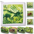 Produktbild: 4er Set Magisches Handtuch Dino Zauberhandtuch Dinosaurier für Kinder