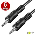Produktbild: 3,5mm Klinkenkabel Verbindungskabel AUX - 3.5 mm Klinkestecker Klinke, 5 Meter