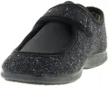Produktbild: Florett Ricardo 02624 Herren Hausschuh, Pantolette, Pantoffel, Slip-On, Slipper, Klettslipper, Klettverschluss, Bequeme Weite im Vorfuß, Stretcheinsatz, Keine Hinterkappe schwarz (schwarz), EU 40