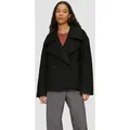 Produktbild: QS Funktionsjacke Outdoor-Jacke Oversized Cabanjacke aus Bouclé schwarz M (38)