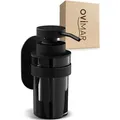 Produktbild: ovimar Seifenspender Lokta, 81003870, zur Wandmontage, Edelstahl und schwarzes Glas, 250ml