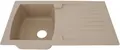 Produktbild: Respekta Boston Mineralite Einbauspüle mit 1 Becken, 86 x 50 cm, sandbeige