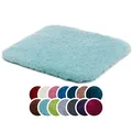 Produktbild: liebling Superior Badteppich mit Anti-Rutsch-Beschichtung, 100% Polyester (Mikrofaser), 50 x 45 cm, 30 Grad waschbar, Fußbodenheizung geeignet, Farbe: Mint