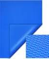 Produktbild: Wiltec Pool Solarfolie 4 x 6 m, blau, Poolheizung aus 400 µ starkem PE Film, Poolabdeckung Poolplane Solarplane rechteckig