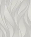 Produktbild: Tapete Vlies Grafisch Wellen beige silber Glanz Novamur Hailey 82234 (3,24€/1qm)