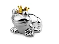 Produktbild: Spardose Froschkönig versilbert Sparbüchse für Kinder Geldgeschenk Frosch Silber