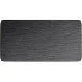 Produktbild: Villeroy & Boch Servierplatte Manufacture Rock, Schwarz, Keramik, Uni, rechteckig, 18x35 cm, Tischkultur & Servieren, Servierplatten
