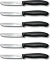 Produktbild: Victorinox Swiss Classic - Tomaten-/Tafelmesser - 11 cm - Schwarz (Packung mit 6)