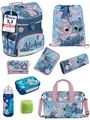 Produktbild: Familando Mädchen Schulranzen 1. Klasse · Scooli Campus Fit Schultasche · ergonomisch & leicht · Kinder Schulranzen Set für Mädchen (9-teilig mit Sporttasche, Disney Stitch)
