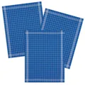 Produktbild: KRACHT 3er Pack Geschirrtücher Serie Trockenperle ca. 50 x 70 cm Halbleinen blau