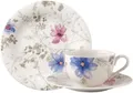 Produktbild: Villeroy & Boch - Mariefleur Gris Basic Kaffee Set 18 Teilig Für 6 Personen, Kaffeeservice, Tafelservice, Geschirr Set, Geschirrset Blumen, Blümchengeschirr, Schönes Geschirr Blumig, Premium Porzellan