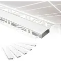 Produktbild: Led Trockenbauprofil 2m Aluminium Profil Unterputz Lichtleiste für LED-Streifen inkl. Abdeckung: aled 3 - 30mm Leuchtbreite, 2 Meter / 1 Leiste