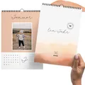 Produktbild: heaven+paper® Fotokalender immerwährend zum selbstgestalten | Bastelkalender 2026 A4 aus extra dickem 250 g/m² Karton | Wandkalender 2026 Made in Germany (Desert)