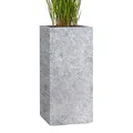 Produktbild: Pflanzwerk® Pflanzkübel Tower Lava Hellgrau 70x33x33cm Blumentopf *Frostbeständige Blumenkübel* *UV-Schutz* *Premium Pflanzenkübel Qualität*