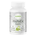 Produktbild: MADENA HistaEx Synbio – Milchsäurebakterien und Bifidobaktieren bei Histaminintoleranz und Fruktoseintoleranz – 60 Kapseln + 2 lösliche Ballaststoffe, Tagesdosierung von 20 Mrd. Keimen