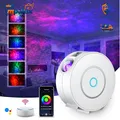 Produktbild: Sternenhimmel Projektor WiFi Smart 3D Galaxy Nachtlicht Alexa Google Timer Weiß