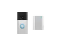 Produktbild: RING Battery Video Doorbell (Satin Nickel) + Chime (2. Gen) Smarte Türklingel