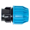 Produktbild: Jason Kupplung PP 32 mm x 1 Klemm x Innengewinde 16bar Schwarz/Blau DVGW/KIWA/WRAS/SVGW