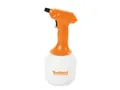 Produktbild: Toolland Elektrischer drucksprüher 1l wiederaufladbar, Verstellbarer sprühkopf, led anzeige, automatische pumpe, für Garten, zimmerpflanzen, schädlingsbekämpfung, Reinigung, weiß orange schwarz