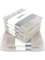Produktbild: Herzbach Home Handtuch Set Pura, (6-St), 6er Set, 550g/m², Premium-Qualität, 100% Baumwolle, einfarbig