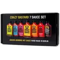 Produktbild: Crazy Bastards 7 Saucen Geschenkset - 7 superscharfe Saucen in Geschenkbox 7x100ml