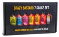 Produktbild: Crazy B Sauce - 7er Bundle mild bis extreme scharfe Chilisauce (7 x 100ml Flasche) - Geschenkset für Griller und Chili-Fans