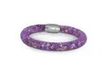 Produktbild: SilberDream Edelstahlarmband SilberDream Armband bunt Arm-Schmuck (Armband), Damenarmband mit Edelstahl-Verschluss, Farbe: lila, mehrfarbig