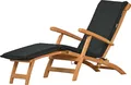 Produktbild: Liegenauflage Deckchair Auflage grau, Liegestuhl Polster als waschbares und UV-beständiges Deckchair Kissen