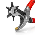 Produktbild: S&R PROFI Revolverlochzange /MADE IN GERMANY/ Lochzange , 6 Lochpfeifen