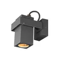 Produktbild: SLV Wand- und Deckenaufbauleuchte THEO BRACKET CW / Beleuchtung für Wände, Wege, Eingänge, LED Spot außen, Aufbau-Leuchte Outdoor, Gartenlampe, Decken-Strahler / GU10 IP65 7.0W anthrazit