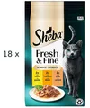 Produktbild: SHEBA Fresh & Fine in Sauce Huhn Truthahn Ente (€11,39/kg) Katzenfutter: 18 Pack