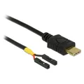 Produktbild: Delock USB Stromkabel USB-C zu 2x Postenbuchse (0.50 m, USB 2.0) (85473)