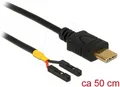 Produktbild: DELOCK 85473 - Kabel USB Type-C 2.0 Stecker > 2x Pfostenbuchse einzeln, 50 cm