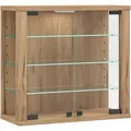 Produktbild: Mid.you Hängevitrine Vitrosa, Honigeiche, Holzwerkstoff, 3 Fächer, 43x40x18 cm, hängend, Wohnzimmer, Wohnwände, Vitrinenschränke