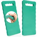 Produktbild: com-four® 2x Kniekissen für den Garten - Kniematte für die Gartenarbeit - Kniepolster für Handwerk und Freizeit - Knieschutzmatte wasserbeständig, wärmedämmend (grün - 2 Stück)