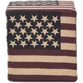 Produktbild: Homescapes - Designer Hocker Ottoman Stars And Stripes Amerika Flagge