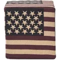 Produktbild: SITZWÜRFEL Stars & Stripes im Vintage-Stil, 36/36/38 cm