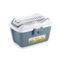 Produktbild: STEFANPLAST Transporter Mini Gulliver für Hund oder Katze, weiß und blau 40x30x24cm